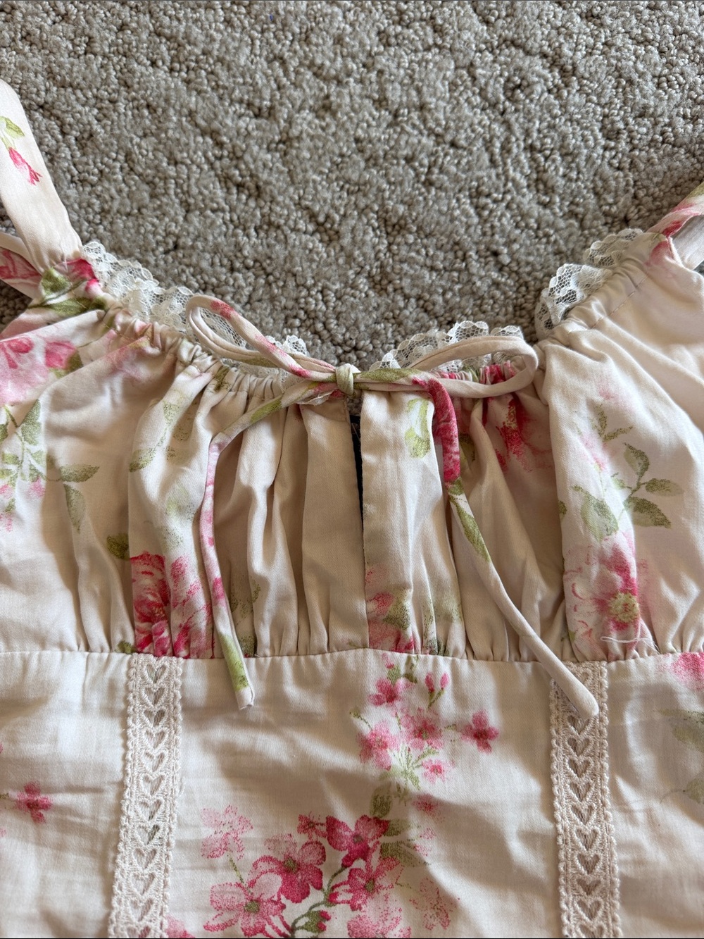 Wild Fable Floral Corset Dress Coquette Girl Whimsy Cottagecore Fairy XS NWT - Picture 12 of 12